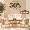 Delia İthal Bambu Balkon Takımı kampanya görseli