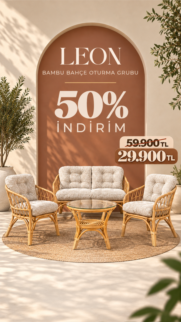 Leon İthal Bambu Balkon Takımı kampanya görseli